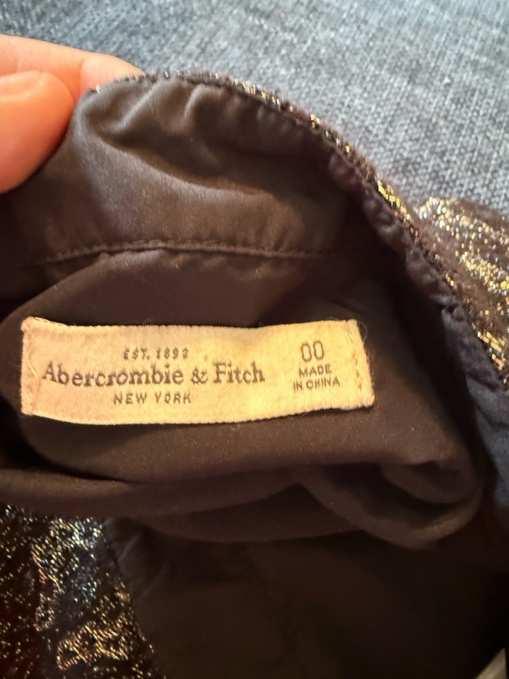 Abercrombie & Fitch Gold  Mini Skirt - Picture 2 of 6